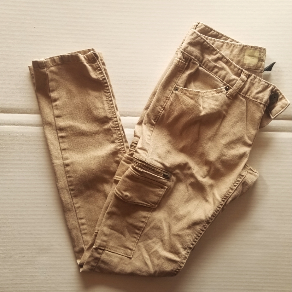 MOSSIMO WOMENS CARGO SKINNY PREMIUM DENIM